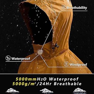 <b>Jacket</b> for Hiking Travel From Pakistan High Street OEM Service <b>Men's</b> <b>Lightweight</b> Waterproof Hooded Rain <b>Jacket</b> Outdoor Raincoat - Product Image 4