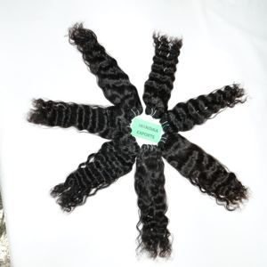 Vente en gros d'extensions de cheveux vierges indiennes à cuticules alignées naturelles tissage ondulé à double étirage par vendeur paquet ondulé brut - Product Image 4