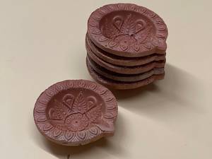 Handmade Clay Diya Set Traditional Terracotta Natural Earthen <b>Oil</b> <b>Lamp</b> Diyas Welcome Dia with Cotton Wicks Batti Bulk Sale OEM - Product Image 4