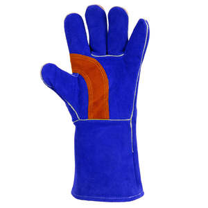 ถุงมือหนังวัวทนความร้อนทนทานสำหรับงานหนักออกแบบแยกตามต้องการโลโก้ตามสั่งสำหรับงานเชื่อมโลหะและใช้ในชีวิตประจำวัน - Product Image 2