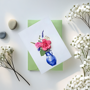 การ์ดอวยพรกระดาษม้วนลายดอกไม้แบบเวียดนามทำด้วยมือพร้อมงานฝีมือยกดอกไม้ที่ไม่เหมือนใครสำหรับเป็นของขวัญ - Product Image 3