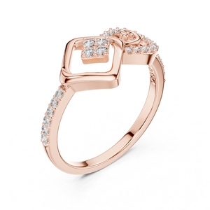 Anillo de Oro Blanco de 14K con Diamante Cultivado en Laboratorio de 0.24 Ct, Corte Redondo, Certificado IGI, Moderno, para Mujer |   Ropa de Oficina |   Diamante Cultivado Nuevo - Product Image 4
