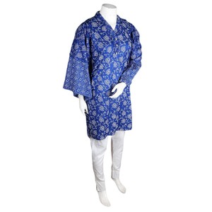Traje de dos piezas estampado para mujer - Azul - Product Image 1