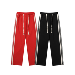 Custom <b>Men</b> Loose Stacked <b>Pants</b> Solid Color Joggers Straight <b>Sweat</b> <b>Pants</b> Bootcut Flared Sweatpants With Logo Flare <b>Pants</b> - Product Image 1