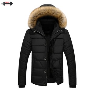High Quality Custom Men's Puffer <b>Jacket</b> <b>Canvas</b> Stand Collar Anti-Bacterial Eco-Friendly Winter <b>Jacket</b> - Product Image 3