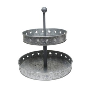 Attractive Galvanized Fruit Cake Serving Stand Dinner <b>Table</b> Top Decoration Sustainable <b>Birthday</b> Cake Stand For Wholesale - Product Image 2