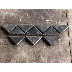 Antique Victorian Maw & Co 2Ó Black Triangle Encaustic <b>Reclaimed</b> <b>Floor</b> <b>Tiles</b> - Product Image 1