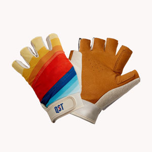 Guantes de Ciclismo de cuero de calidad superior QST medio dedo Duarbale de larga duración antideslizante, guante de montar antideslizante que absorbe los golpes - Product Image 1