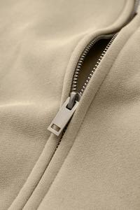 Pantalon de survêtement évasé unisexe personnalisé lourd et ensemble de sweat à capuche zippé vêtements surdimensionnés en polaire avec strass Baggy 2 pièces sweats à capuche - Product Image 4