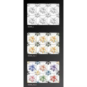30x45cm Modern <b>Shower</b> Bathroom Tiles 300x450mm 3D Flower Design Ceramic Decorative Tiles 12x18 Interior Floor and Wall Tiles - Product Image 1