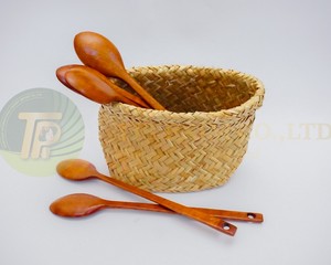 Tableware Wooden Spoon Kitchen Cooking Utensil Tool Soup Teaspoon Catering Long Handle Wood Spoons For <b>Children</b> - Product Image 1