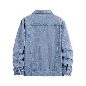 Veste en jean boutonnée oversize confortable avec logo personnalisé, vestes en jean pour hommes, vêtements décontractés en jean, veste d'automne, meilleure veste en jean - Product Image 4