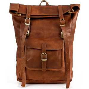 Sac à dos pour ordinateur portable Roll Top personnalisé de style vintage Sac de randonnée extensible pour hommes LRTB-0156 - Product Image 6