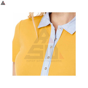 เสื้อเชิ้ตผู้หญิงผ้าฝ้ายถักเนื้อนุ่ม ระบายอากาศได้ดี น้ำหนักเบา คุณภาพสูง แขนยาว สำหรับฤดูใบไม้ร่วงและฤดูหนาว สีพื้น สไตล์ลำลอง - Product Image 5
