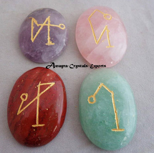 Juego de corazón Reiki grabado con ojo de tigre de piedras preciosas, juegos de piedras naturales de ágata para curar, comprar al por mayor de Amayra Crystal Exports India - Product Image 4