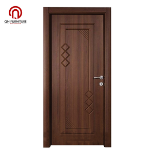 Puertas Interiores de Panel de Madera Compuesto con Núcleo Hueco, Venta Caliente de Fábrica, Puertas Interiores Precolgadas, Puertas de Baño de WPC y PVC - Product Image 4
