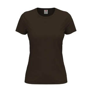 Camiseta clásica lisa de algodón Natural hasta la cadera, Camiseta clásica cómoda de gran tamaño de algodón suave sólido básico para mujer - Product Image 3