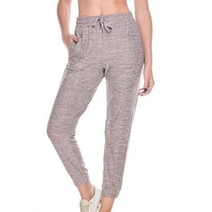 Pantalones de Yoga de cintura media para mujer con bolsillos Pantalones de chándal de algodón Joggers Estilo frontal plano Precio - Product Image 1