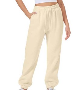 Pantalones Cargo de pierna recta de tiro alto de algodón 100% para mujer con cintura ajustable pantalones Cargo pantalones sueltos de algodón transpirables para mujer - Product Image 1