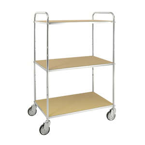 ESD Industrial <b>Trolley</b> with 3 Shelves and Four-Wheel for Easy <b>Mobility</b> - Product Image 1