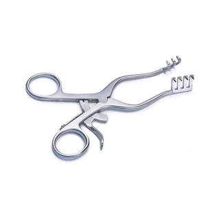 Retractor Weitlaner Super Mini, el más pequeño de Gelpi, aproximadamente la mitad del tamaño de un Gelpi estándar Jaw Gap, brazos planos de 45mm - Product Image 2