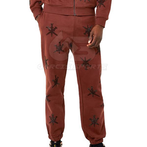 ชุดวอร์มประดับพลอยเทียมสำหรับผู้ชายชุดวอร์มแขนยาวพร้อมกางเกงสำหรับผู้ชาย - Product Image 6