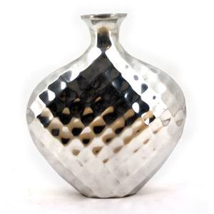 Florero de hierro costero con acabado negro de forma única de Metal de aluminio, florero decorativo hecho a mano de lujo para el hogar - Product Image 3