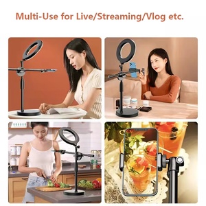Trépied aérien Table de table Support de prise de vue Trépieds <span class=keywords><strong>avec</strong></span> support pour téléphone portable Bras de flèche pour Smartphones Photographie - Product Image 2