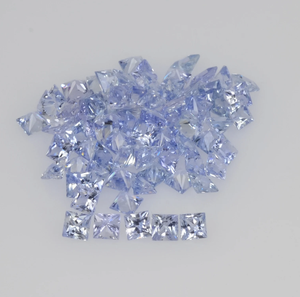 Zafiro Azul Natural, Forma Cuadrada, Corte Facetado, Gema Suelta para Joyería, Precio de Fábrica, Certificado, de 1 mm a 7 mm - Product Image 1