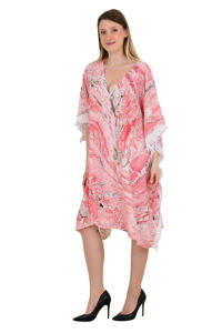 Evento Formal Kaftan Ropa de vacaciones Mujeres Kaftan Caftan Fiesta Encaje Bikini Playa Camiseta Tipo Cubrir Vestido de tamaño libre Multicolor - Product Image 5