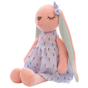 Peluche lapin à longues oreilles mignonne et tendance, prix bas, poupée de sommeil, cadeau parfait, jouet en peluche magnifiquement cousu - Product Image 1