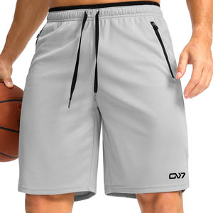 Short de gym pour hommes avec panneaux en maille ventilation améliorée short de sport pour les séances de gym et de course - Product Image 1