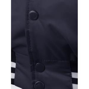 Veste universitaire respirante de haute qualité à col à capuche Service OEM disponible Logo avant de style hiver décontracté intelligent - Product Image 6