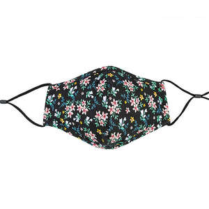 Masque facial en coton personnalisé avec poche filtrante Logo imprimé Tissu de luxe réutilisable Tissu Designer Respirant Noir maskk Fashion - Product Image 4