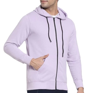 Sweat à capuche avec fermeture éclair pour hommes, imprimé personnalisé, sweat à capuche zippé surdimensionné en coton de haute qualité pour hommes - Product Image 3