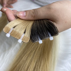 Super soldes : Extensions de cheveux naturels vietnamiens colorés à bandes adhésives – Sans nœuds, sans perte, super soyeux - Product Image 5