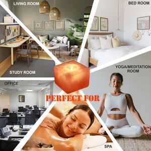 Lámpara de sal de cristal del Himalaya de estilo náutico ecológico hecha a mano, portavelas largo tipo té, decoración del hogar, artesanías naturales - Product Image 5