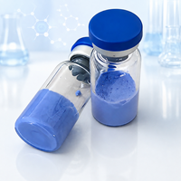 Poudre lyophilisée de peptide de cuivre GHK-Cu, pureté 90%-99%, matière première cosmétique, marque OEM, soin réparateur de la peau, haute qualité