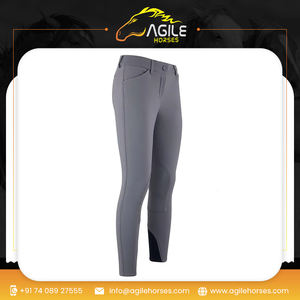 Culotte extensible pour femmes Patch au genou en daim Vêtements équestres personnalisés en vrac Vente en gros Pantalon d'équitation - Product Image 6