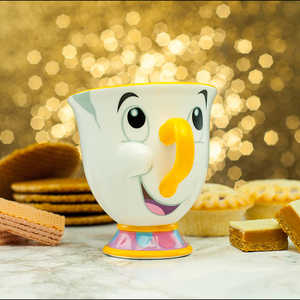 Juego de Tazas de Porcelana La Bella y la Bestia, Diseño Disney Hecho a Mano, Chip Tassilo con Cuchara, Apto para Lavavajillas, Tazas Sublimables para Regalos - Product Image 3
