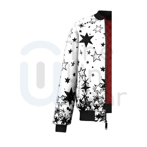 Blouson aviateur personnalisable pour hommes et femmes, vestes imprimées décontractées mode hiver style baseball universitaire, vente en gros - Product Image 3