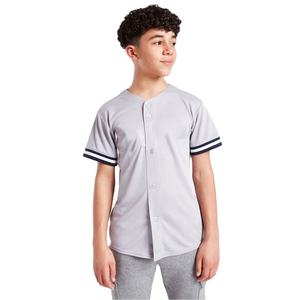 Performance baseball jersey fabric athletic design button closure for sports training practice <b>games</b> and casual street style - Product Image 1