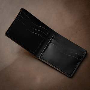 Haute qualité en cuir véritable ouvert à deux volets classique Style Vintage personnalisable hommes portefeuille mince court LBW-0283 Portable - Product Image 5