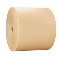 Papier kraft brun vierge en pâte de bois, imprimé en héliogravure, rouleaux sur mesure, emballage pour vêtements et chaussures, biodégradable, directement de l'usine