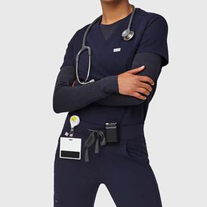 Uniformes Médicos de Enfermería de Primera Calidad, Conjuntos de Uniformes de Enfermera con Cuello en V, OEM ODM, Uniformes de Enfermería Cómodos para Mujer, Ropa de Trabajo Médica - Product Image 4