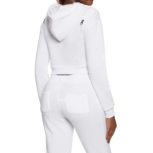 Ensemble de sweat à capuche 2 pièces pour femmes manches longues Logo personnalisé 100% coton avant Logo hiver décontracté vêtements de salon pour motards filles - Product Image 6