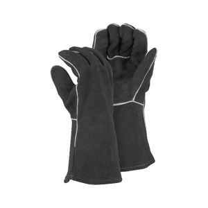 Guantes de soldadura de cuero de seguridad industrial Guantes de cuero resistentes a la abrasión y perforaciones para guantes de operador de equipo pesado - Product Image 6