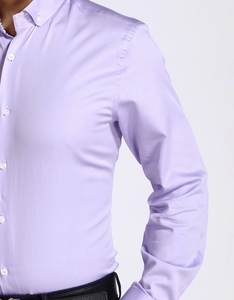 Nueva camisa de vestir transpirable con cuello levantado para hombre, sólida, cómoda, a prueba de viento, para Fitness, genial, tamaño personalizado - Product Image 2