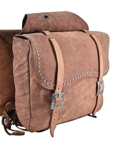 Bolsos de sillín de salto ecuestre de cuero genuino de alta calidad, ropa de montar occidental mecanizada a mano, bolsa de sillín Premium Horse - Product Image 3