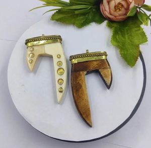 Collar con colgante de cuerno de búfalo Natural hecho a mano de lujo Dote Design Best Seller en artesanías naturales - Product Image 4